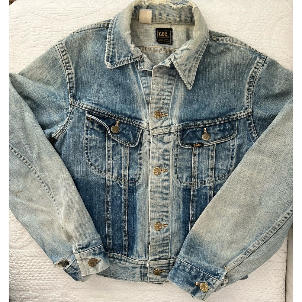 LEE 1970's Union Made Sanforized PTD-153438 Jacket distressed denim